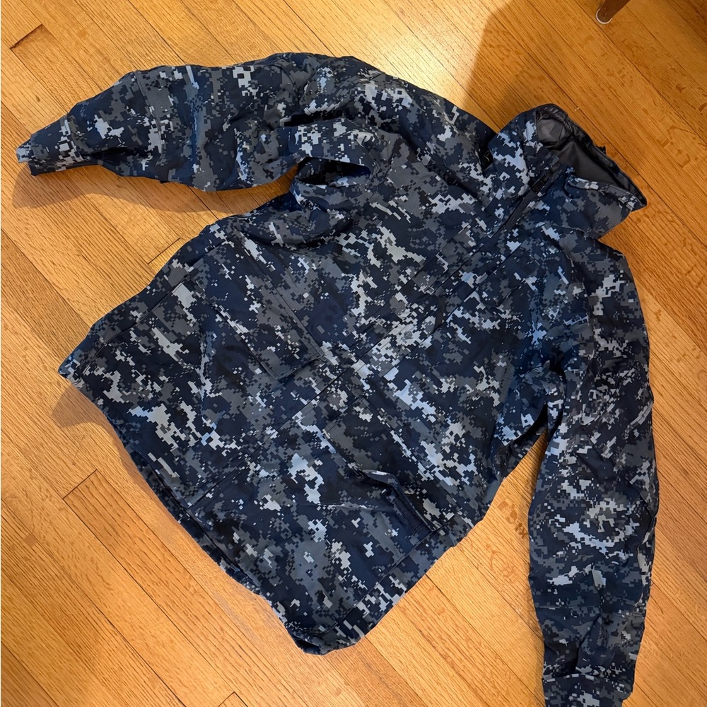 Navy NWU “Blueberry” Digital Print Goretex Jacket